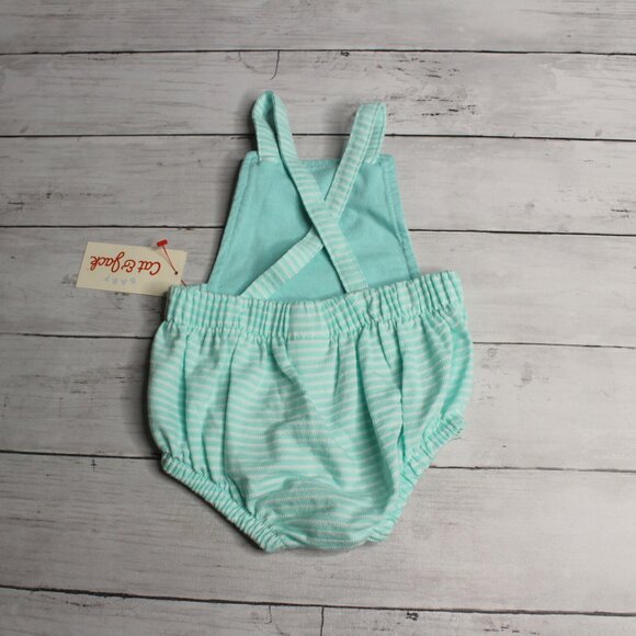 Cat & Jack Baby Unisex Bubble Bib Romper Size 0-3 Months 1 Piece Boy Girl - Picture 4 of 4